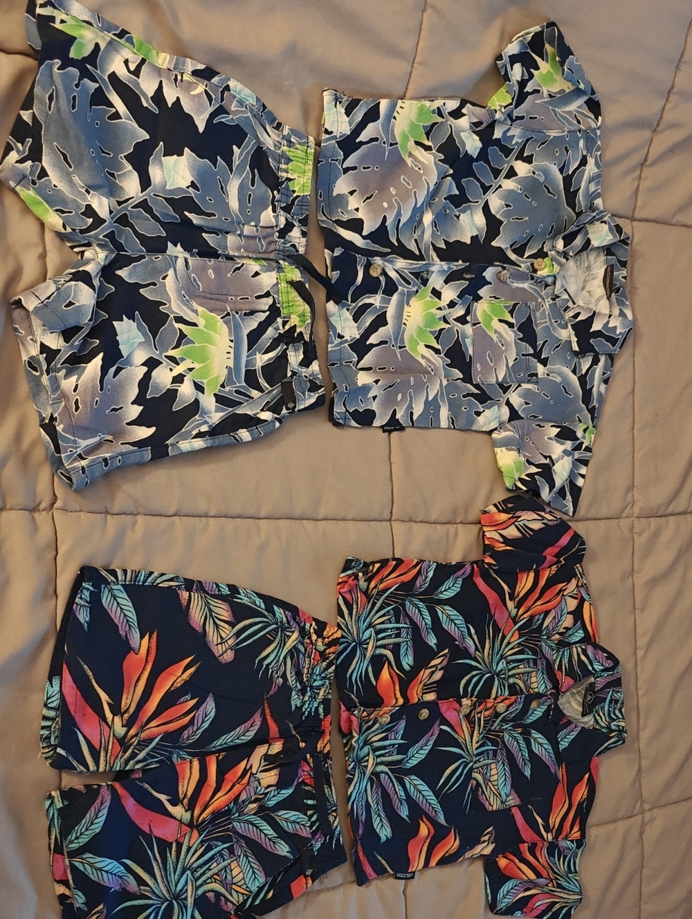 2 24 Month Boy Hawaiian Island Vacation Outfits